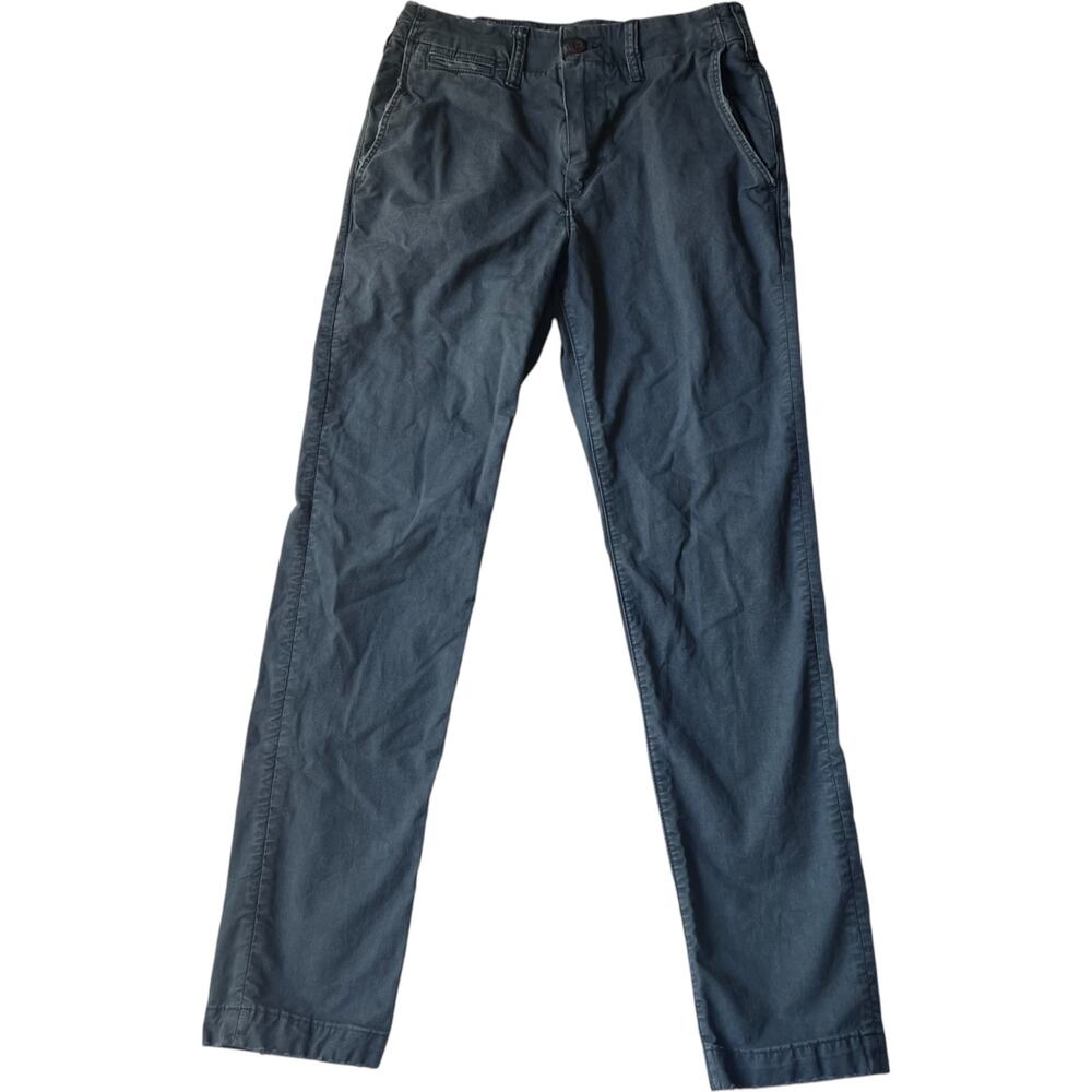 American Eagle Chino Pants Slate Blue Straight Fit Modern